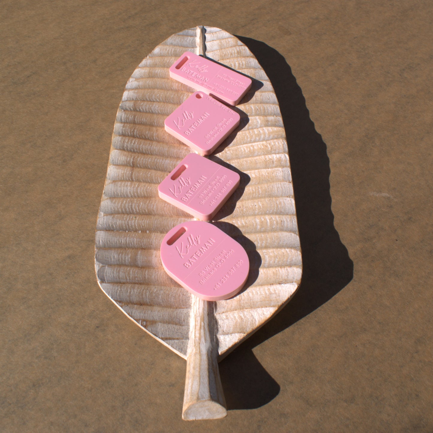 Custom Luggage Tag | Discrete | 6mm in Musk | Personalized Luggage Tags | Wedding Placement Tags | Corporate Gift | Christmas Gift