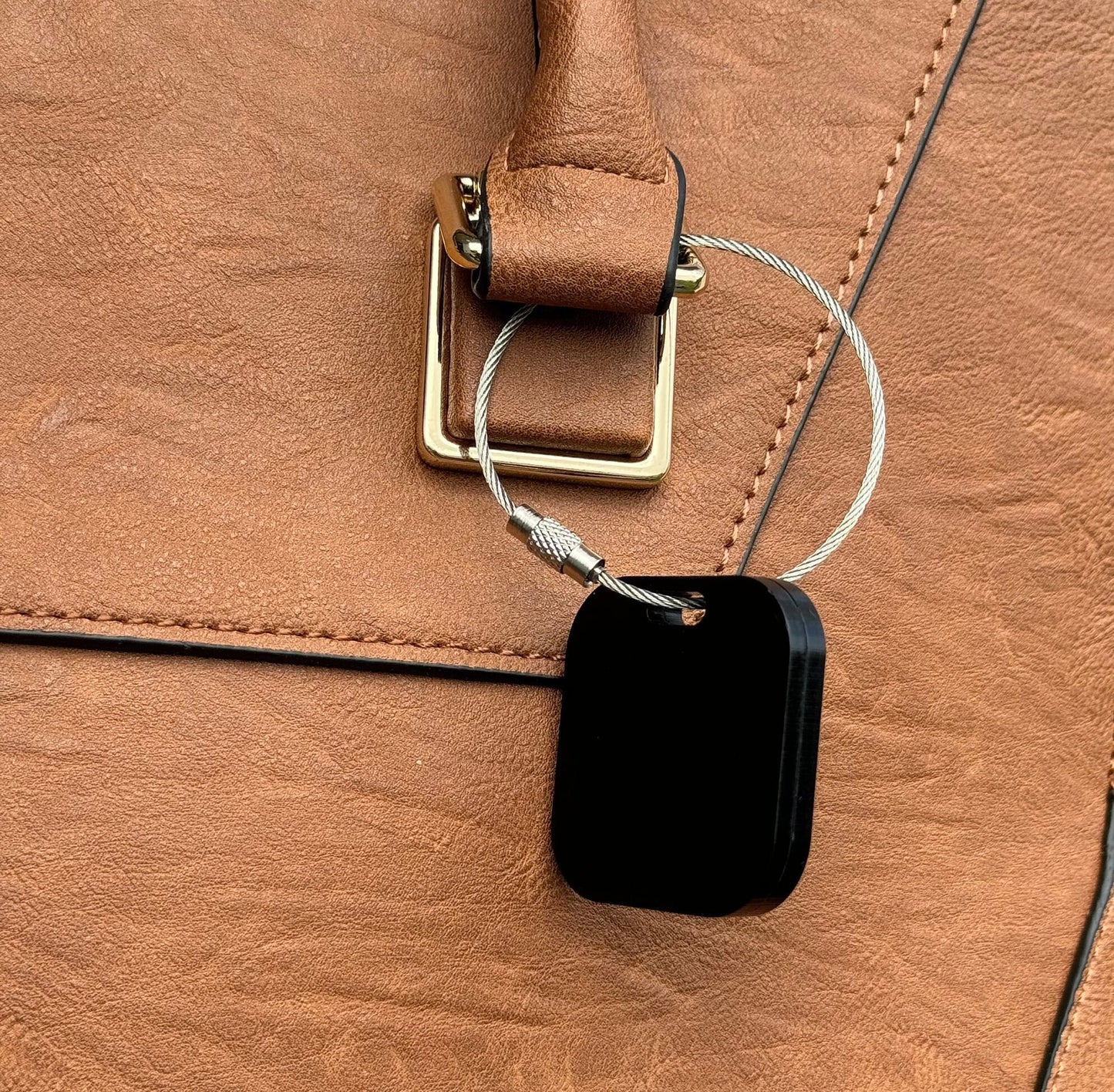 Custom Luggage Tag | QR Code | 6mm in Matte Black | Personalized Luggage Tags | Christmas Gift
