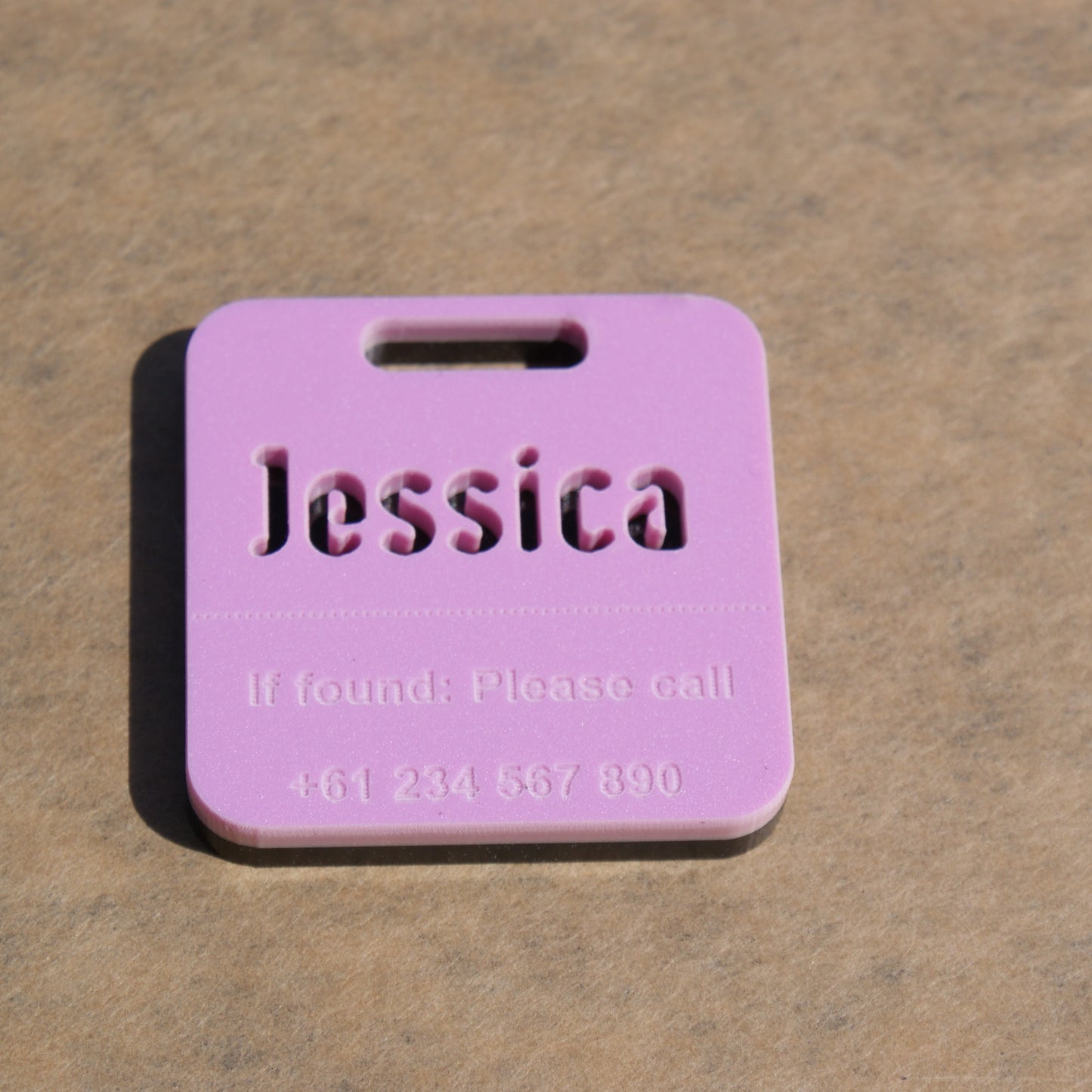 Custom Luggage Tag | Discrete |  6mm in Sour Grape Two Tone | Personalized Luggage Tags | Wedding Placement Tags | Corporate Gift | Christmas Gift