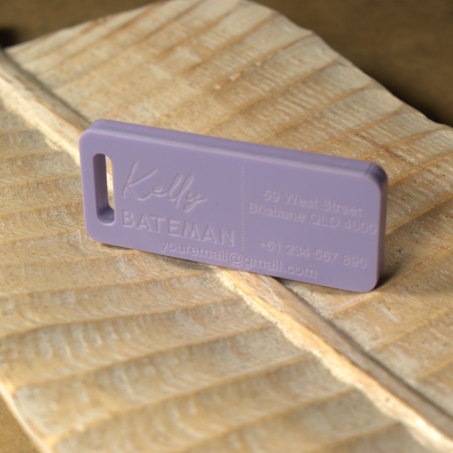 Custom Luggage Tag | Discrete |  6mm in Parma Violet | Personalized Luggage Tags | Wedding Placement Tags | Christmas Gift